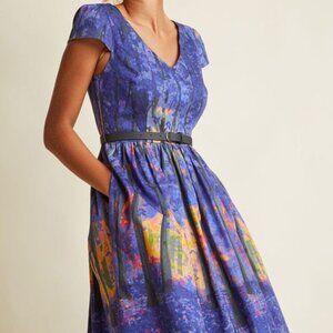 Modcloth "Frondescent Fete" Enchanted Forest Dress